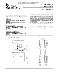 Datasheet CY74FCT16841CTPVC manufacturer TI