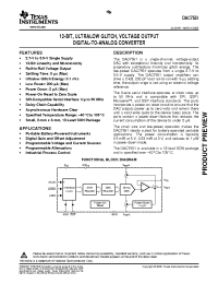 Datasheet DAC7551IDRNR производства TI