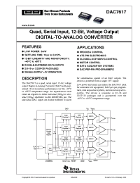 Datasheet DAC7617EB/1K manufacturer TI