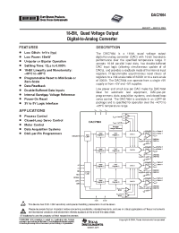 Datasheet DAC7664YBR manufacturer TI