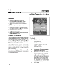 Datasheet EV2903 manufacturer TI