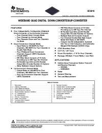 Datasheet GC5016 производства TI