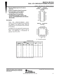Datasheet JM38510/33902BFA manufacturer TI