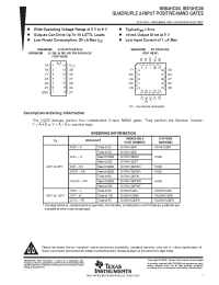 Datasheet JM38510/65001BDA manufacturer TI