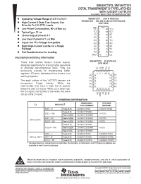 Datasheet JM38510/65453BRA manufacturer TI