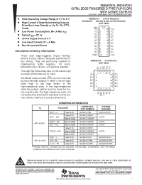 Datasheet JM38510/65604BRA manufacturer TI