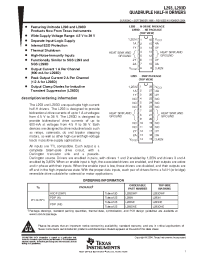 Datasheet L293DDWPTR manufacturer TI