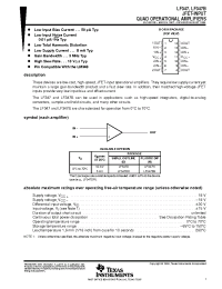 Datasheet LF347BDR manufacturer TI