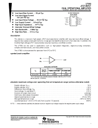 Datasheet LF353P manufacturer TI