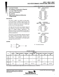 Datasheet LM107 manufacturer TI