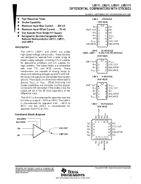 Datasheet LM111J manufacturer TI