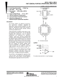 Datasheet LM118JG manufacturer TI