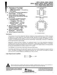 Datasheet LM158AP manufacturer TI