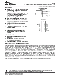 Datasheet LM2575-05IKTTR manufacturer TI