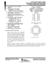 Datasheet LM2902NS manufacturer TI