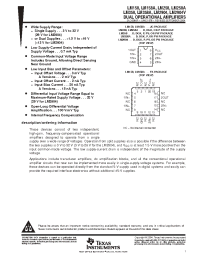 Datasheet LM2904PSR manufacturer TI