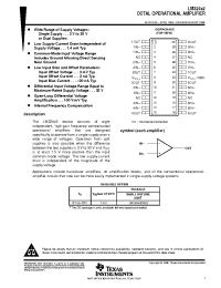 Datasheet LM324X2DBLE manufacturer TI