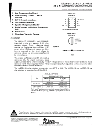 Datasheet LM336B-2.5 manufacturer TI