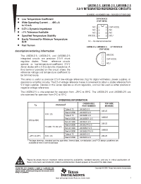 Datasheet LM336BDR-2-5 manufacturer TI