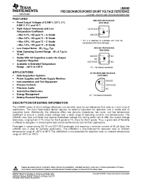 Datasheet LM4040 manufacturer TI