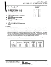 Datasheet LP339DR manufacturer TI