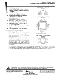 Datasheet LT1013DMD manufacturer TI