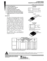 Datasheet mA79M00KC manufacturer TI