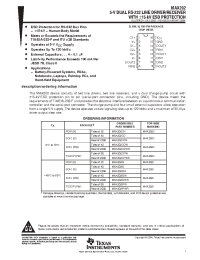 Datasheet MAX202 manufacturer TI