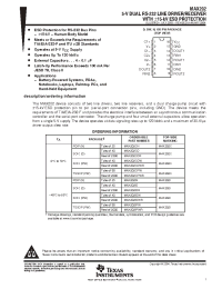 Datasheet MAX202CPWR manufacturer TI