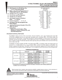 Datasheet MAX211CDBR manufacturer TI