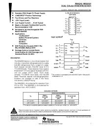 Datasheet MAX232D manufacturer TI