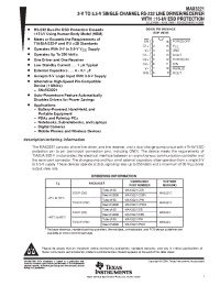 Datasheet MAX3221CDBR manufacturer TI