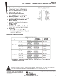 Datasheet MAX3232CDWR manufacturer TI