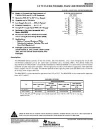 Datasheet MAX3232CPW manufacturer TI