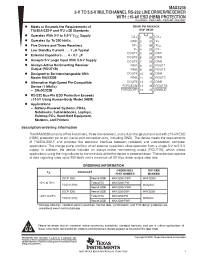 Datasheet MAX3238IDBRQ1 manufacturer TI