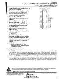 Datasheet MAX3243CDWR manufacturer TI