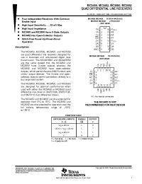 Datasheet MC3450 manufacturer TI