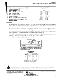 Datasheet MC3487J manufacturer TI