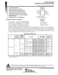 Datasheet MC79L00D manufacturer TI