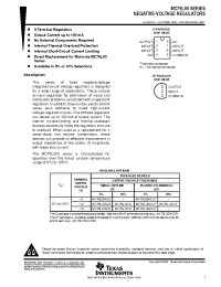 Datasheet MC79L15 manufacturer TI