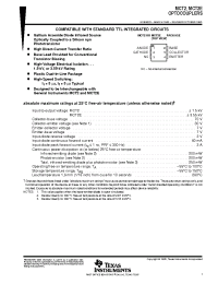 Datasheet MCT2E manufacturer TI