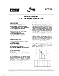 Datasheet MPC100AU/2K5 manufacturer TI