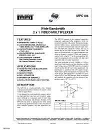 Datasheet MPC104AU/2K5 manufacturer TI