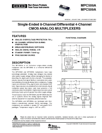 Datasheet MPC509AP manufacturer TI