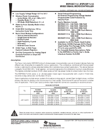 Datasheet MSP430F1111AIPWR manufacturer TI