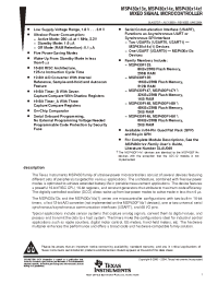 Datasheet MSP430F1491IPM manufacturer TI