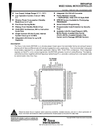 Datasheet MSP430P325IPG manufacturer TI