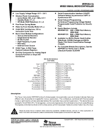Datasheet MSP430X12X manufacturer TI