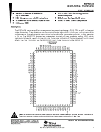 Datasheet MSP50C30 manufacturer TI
