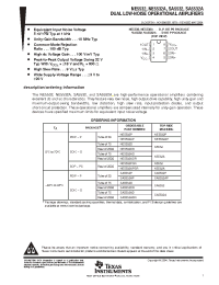 Datasheet NE5532 manufacturer TI